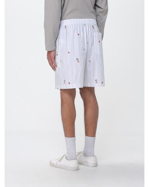 Jacquemus White Striped Cotton Boxer Shorts for men