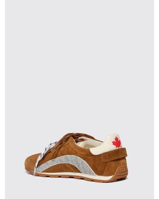 DSquared² Brown Dc-642 Suede Sneakers for men