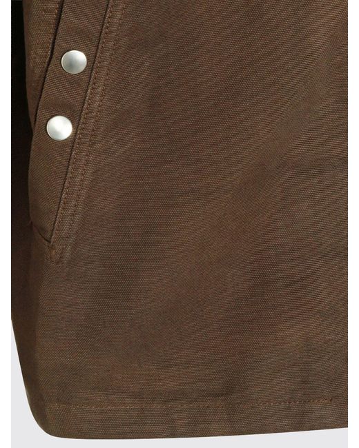 Rick Owens Brown Cotton Shirt Jacket for men
