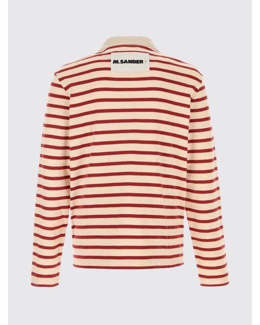 Jil Sander Red Polo Shirt for men