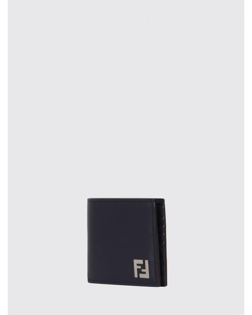 Fendi Blue Ff Wallet for men