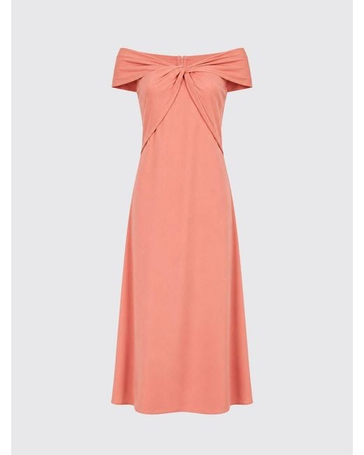 Hanita Pink Long A-Line Gown