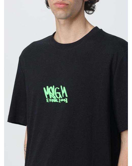 T-shirt in jersey di MSGM in Black da Uomo