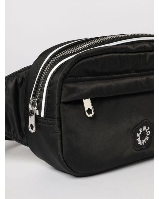 KENZO Black Boke Flower 2.0 Nylon Belt Bag for men