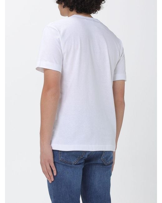 Comme des Garçons White Comme Des GarÇ Ons Printed Cotton T-Shirt for men