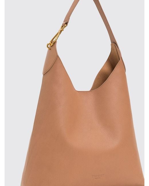Twinset Brown Leather Bag