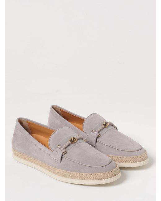 Tod's White Mokassins Damen