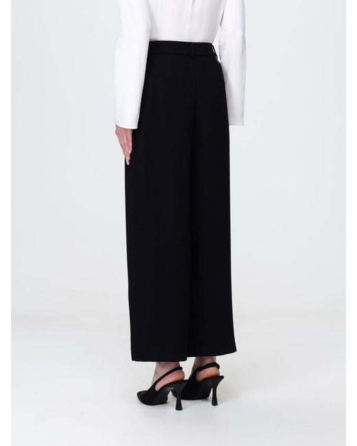 ARMANI EXCHANGE Black Crêpe Wide-Leg Trousers