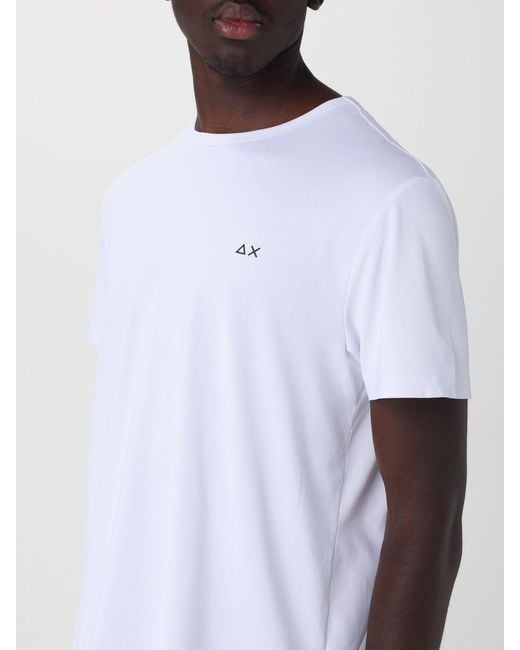 Sun 68 White T-Shirt for men