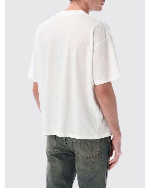 Represent White Cotton T-Shirt With Logo for men