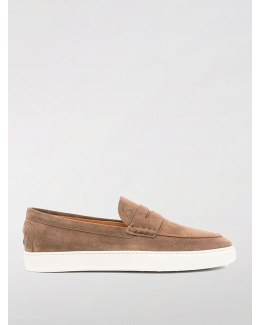 Tod's White Suede Loafers for men
