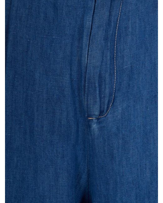 Max Mara Blue Wide-Leg Denim Jeans