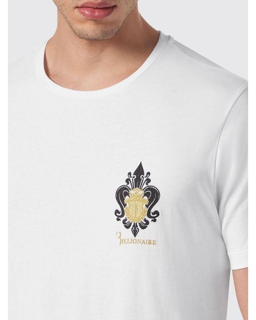 Billionaire White T-Shirt for men