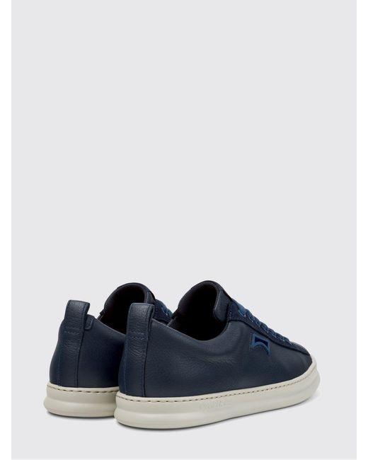 Camper Blue Runner Grain Leather And Suede Sneakers for men