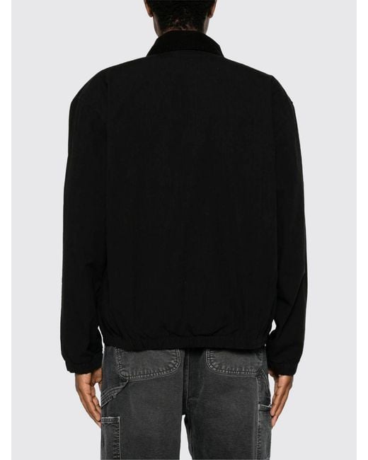 Carhartt Black Madison Relaxed Fit Cotton Jacket With Zip Closure for men