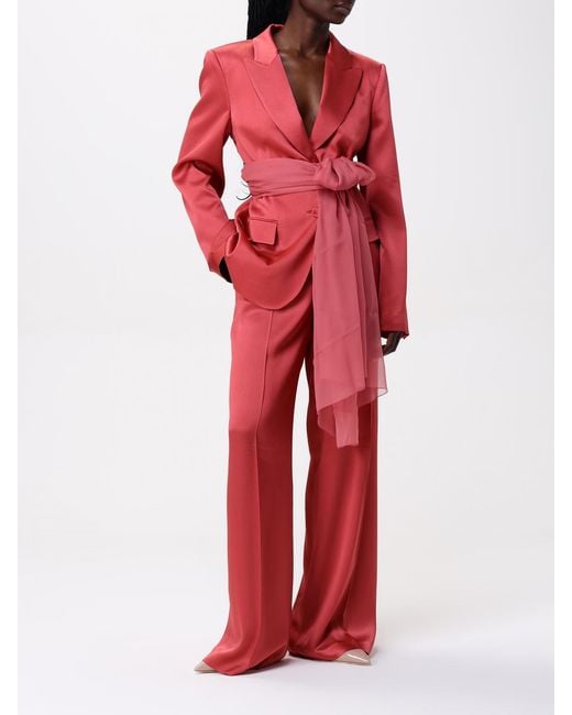 Alberta Ferretti Pink Silk Chiffon Stole