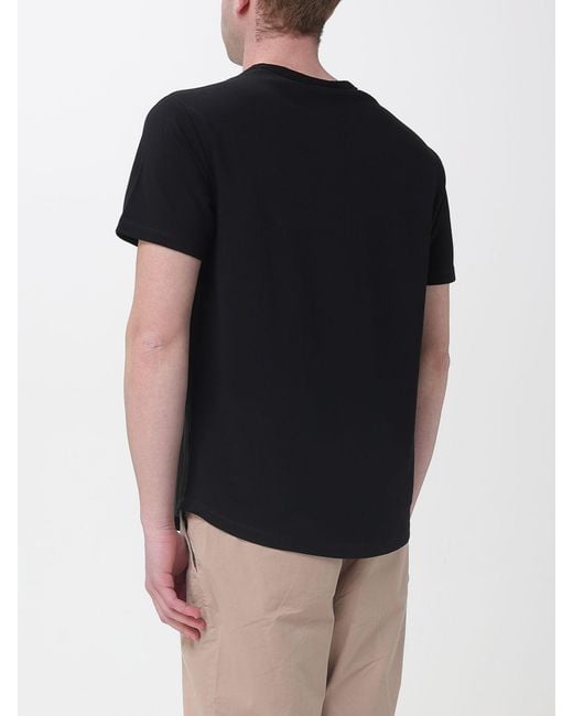 Sun 68 Black Basic Cotton T-Shirt for men