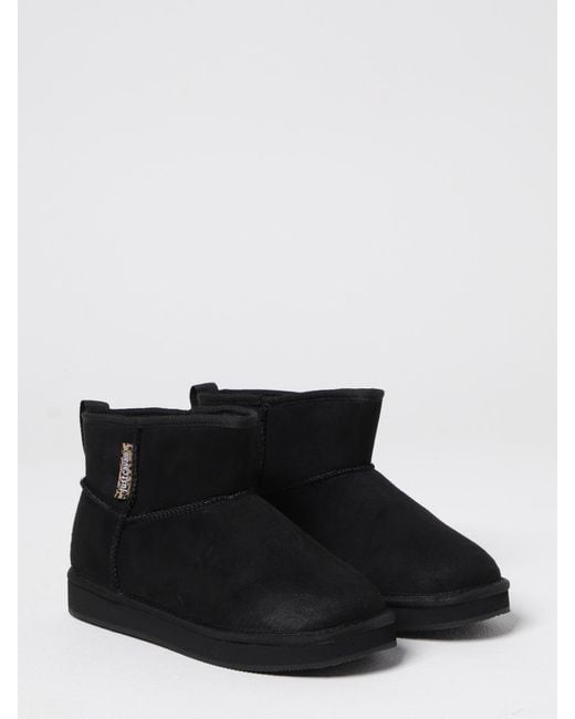Just Cavalli Black Flat Ankle Boots
