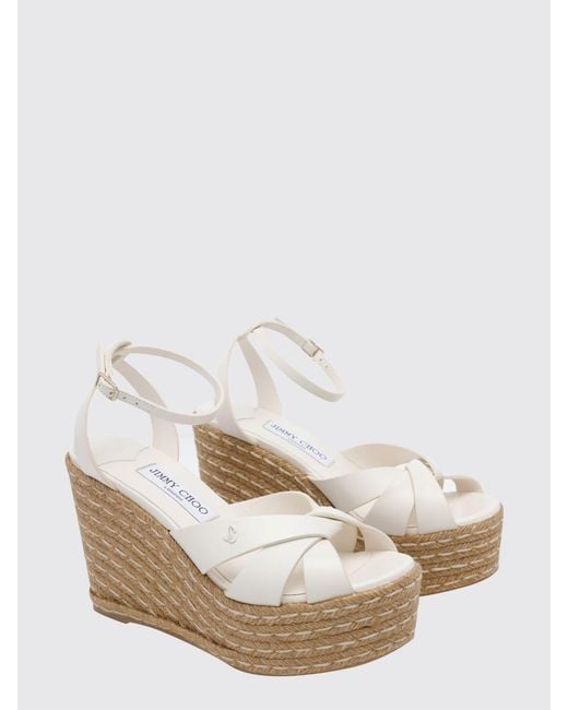 Jimmy Choo Natural Wedge Shoes