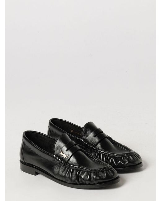 Saint Laurent White Le Loafer Penny Loafers