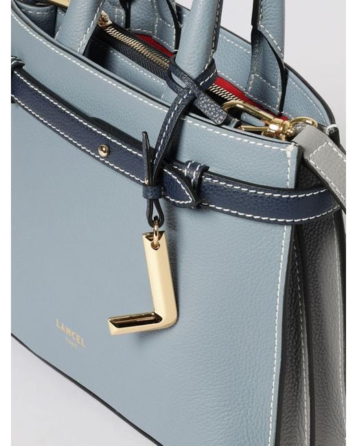 Lancel Blue Faubourg Grained Leather Bag