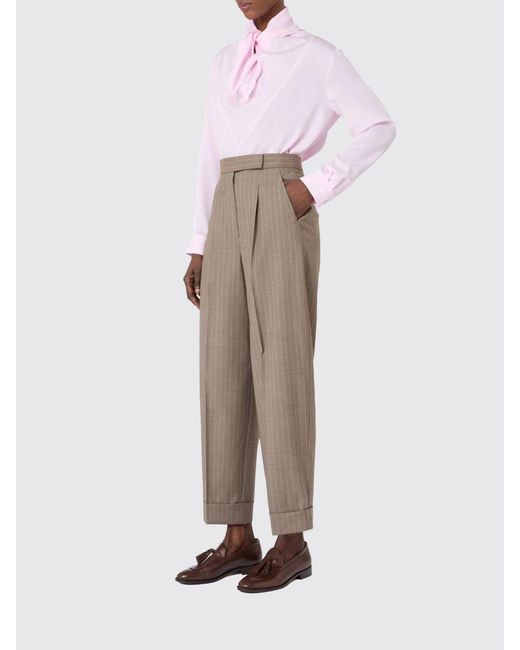 Max Mara Pink Badia Silk Blouse