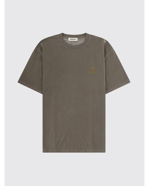 Premiata Gray Crew Neck T-Shirt for men