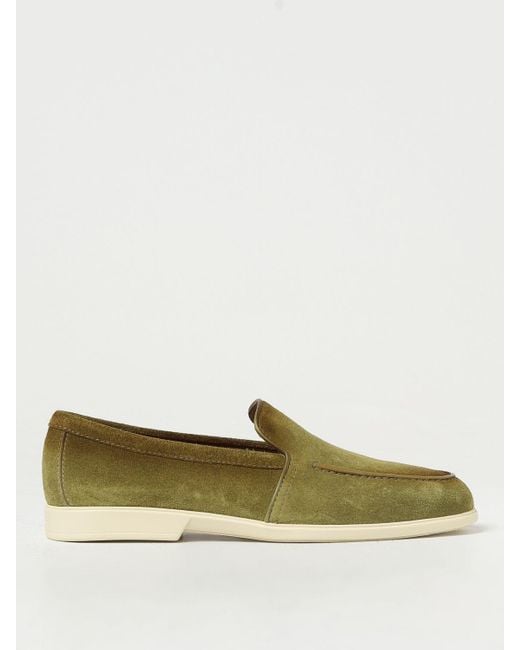 Santoni Green Loafers for men