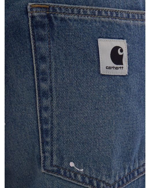 Carhartt Blue Arin High-Waisted Straight Jeans