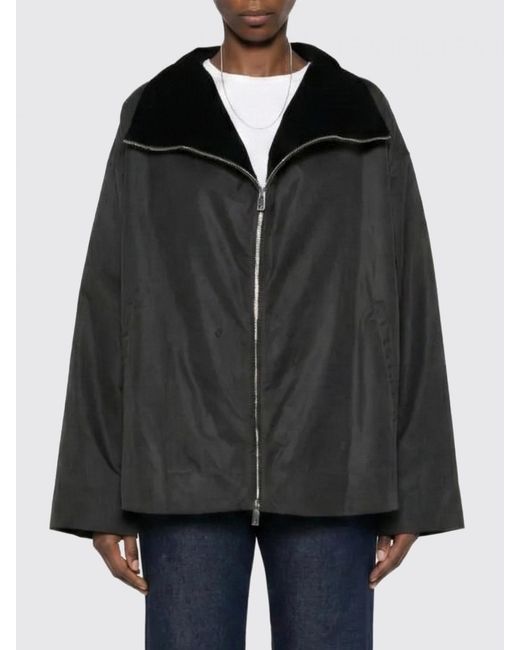 Totême Black Waxed Cotton Country Jacket