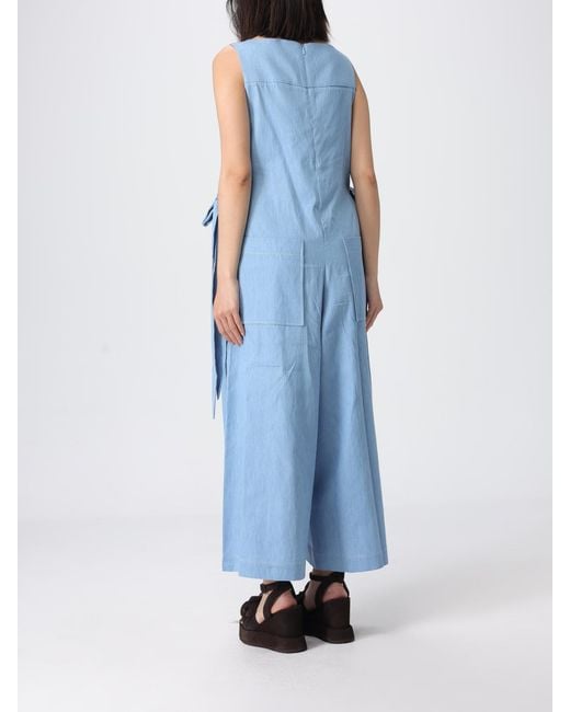 MEIMEIJ Blue Cotton Jumpsuit