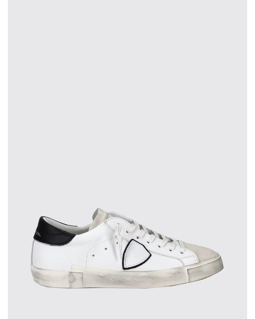 Philippe Model White Prsx Leather Sneakers for men