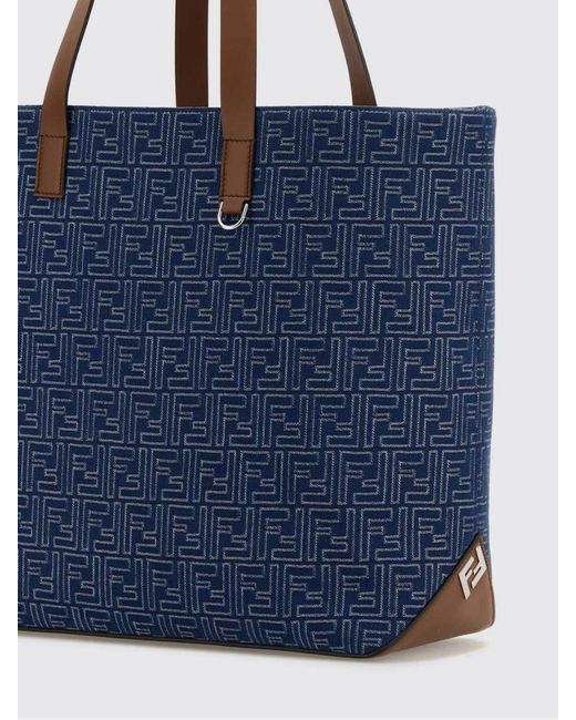 Borsa Shopping di Fendi in Blue da Uomo