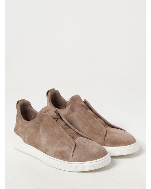 Zegna Brown Trainers for men