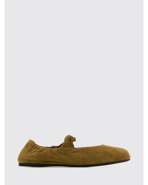 Miu Miu Green Suede Lambskin Ballerinas