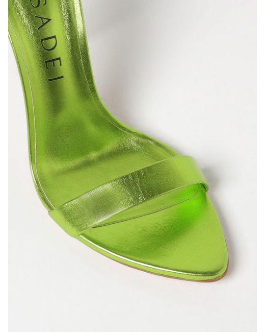 Sandalias de tacón Casadei de color Green