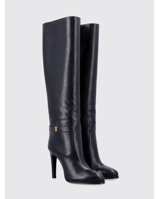 Saint Laurent Black Flache Schuhe Damen