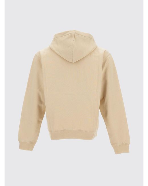 Jacquemus Natural Hooded Sweatshirt With Logo for men