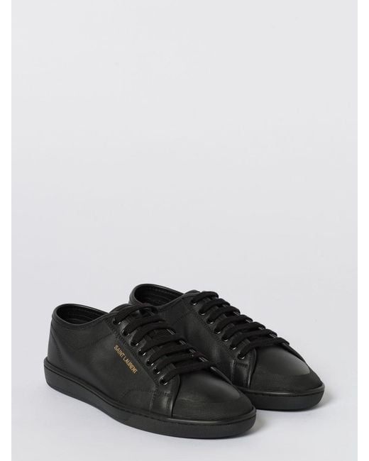 Saint Laurent Black Gym Leather Sneakers for men