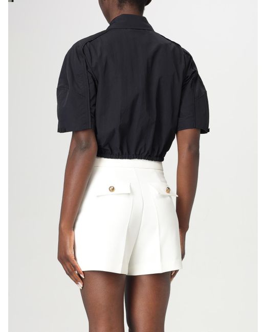 Camicia Cropped di Elisabetta Franchi in Black