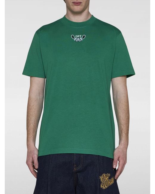 T-shirt Off-White c/o Virgil Abloh pour homme en coloris Green