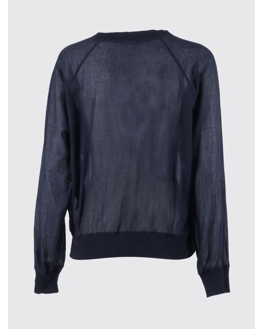 Aspesi Blue Cotton Voile Top