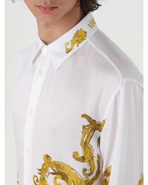 Camisa Versace de hombre de color White