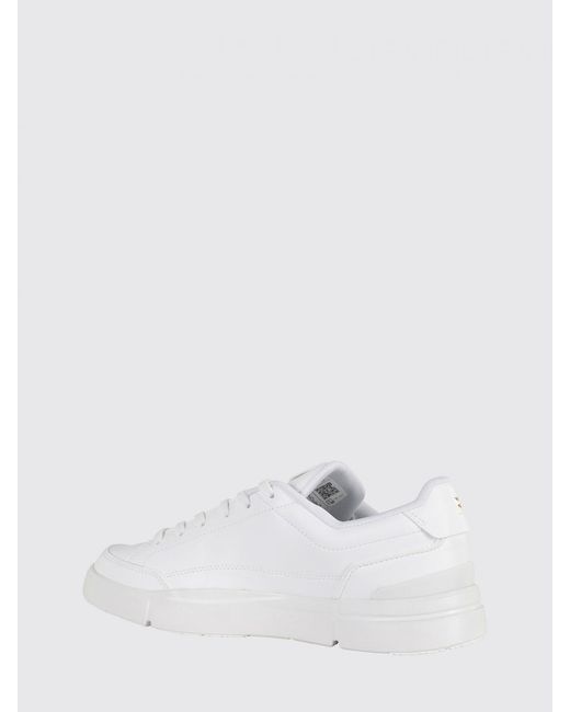 On Shoes White Centre Court Synthetic Leather Sneakers On for men