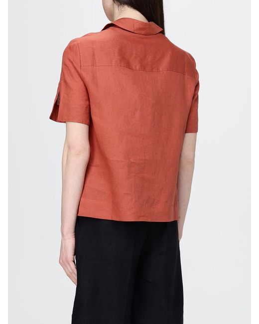 Colmar Red Linen Shirt