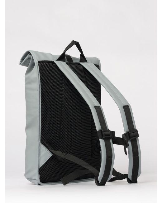 Rains Gray Rolltop Rucksack for men