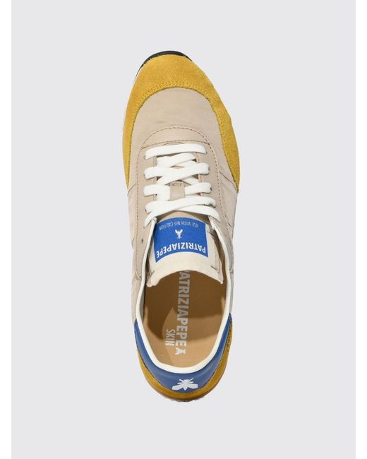 Patrizia Pepe White Suede And Nylon Sneakers
