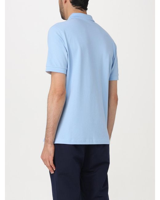 Fay Blue Logo-Embroidered Polo Shirt for men