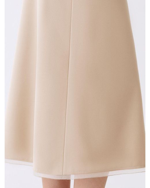 Fabiana Filippi Natural Midi Skirt