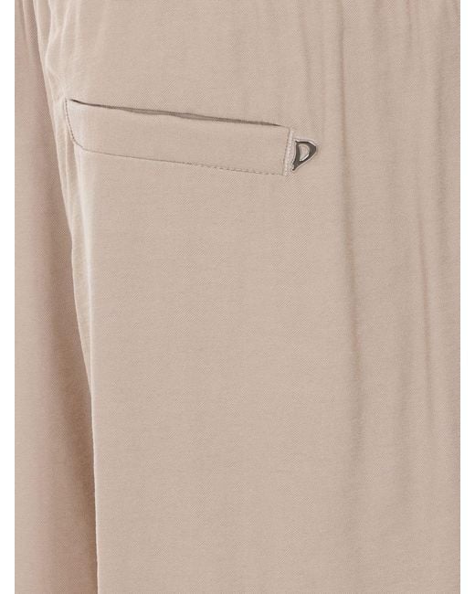 Dondup Natural Straight Viscose Blend Trousers